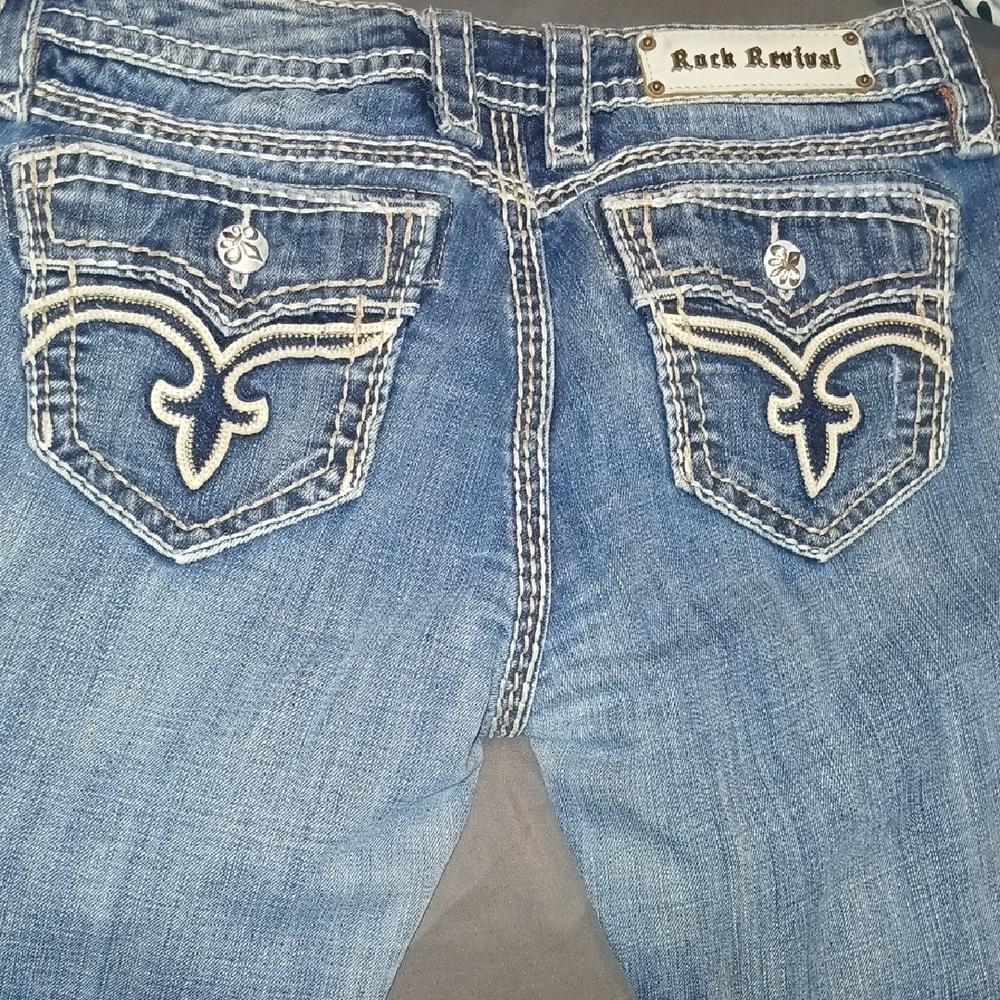 Rock Revival Light Blue Boot Cut Jeans